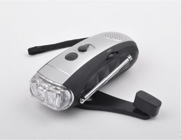 Cheap Outdoor use dynamo flashlight with LED light for sale