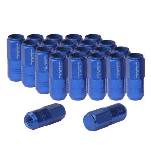 China Ford / Chevy Blue Extended Lug Nuts 12x1.5 Closed End Easy Installation on sale