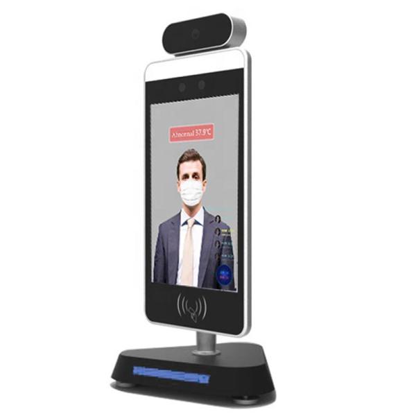 Cheap 8'' Non - Touch Screen Face Recognition Infrared Thermometer With 200W Pixel Camera for sale