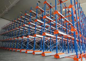 China Semi Automatic Heavy Duty Storage Racks 50 Pallets Deep Shuttle Storage System on sale