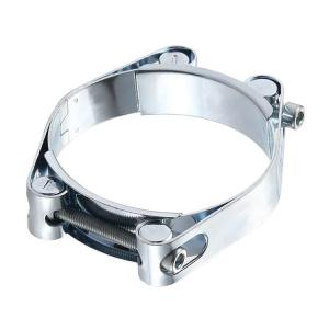 Best European Stainless Steel Heavy Duty Double Bolt Hose Clamp Pipe Clamp 20mm  24mm wholesale