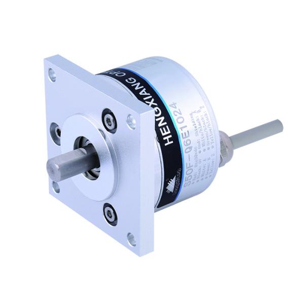 Cheap Photoelectric Incremental Flange Encoder , 2048 Pulse Encoder S50F With Axial Cable for sale