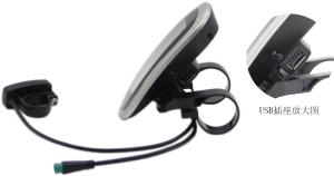 Cruise Function Electric Bike LCD Display Front And Rear Lighting Control