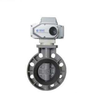 Cheap Wafer Type Modulated Control Electric PVC Butterfly Valve for sale