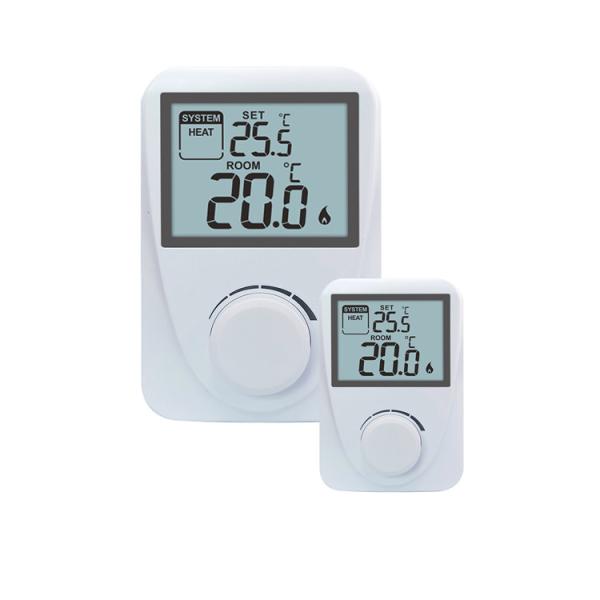 Cheap Riseem 230V LCD Display Omron Relay Wired Room Non-programmable Thermostat For Boilers for sale