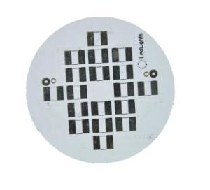 China Metal Core Printed Circuit Board 1 Layer PCB White Soldermask Black Silkprint HASL Lead Free on sale