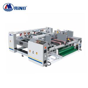 Double Pieces Carton Box Folder Gluer Machine 2.5T Pressing Type