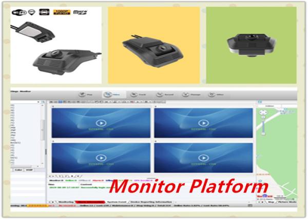 Cheap Vehicle DVR Dual Channel Dashcam Dual Lens With Front & Rearview Camera Video Recorder for sale