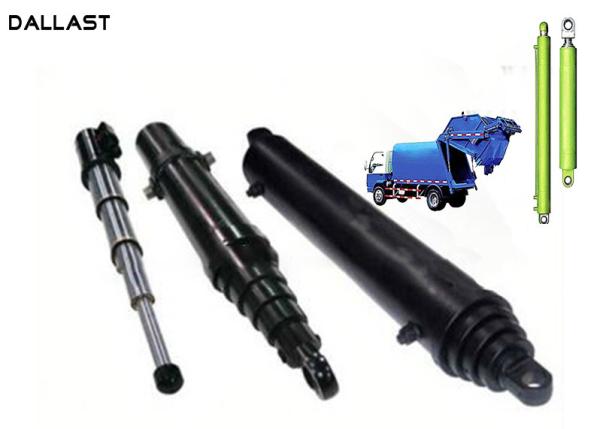 Cheap Multistage Push Plate Garbage Truck Hydraulic CylindersDouble Acting TS16949 Certification for sale