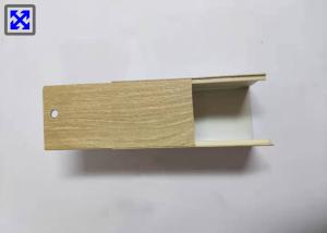 China Yellow Wood Grain Custom Extruded Aluminum Enclosures For Buckle Beam on sale