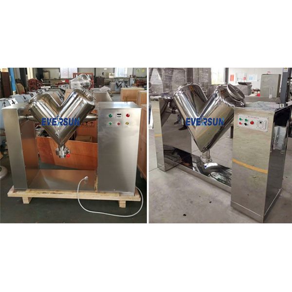 Multi Functional V Shaped Drum Mixer V Type Powder Mixer For Food Processing