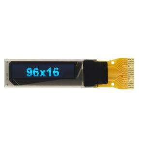 Best COG Monochrome Mini Size 0.69'' OLED LCD Panel 96X16 Dots Display Module wholesale