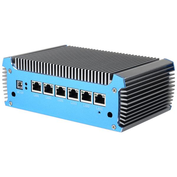 Cheap Intel Celeron 3865U Soft Router Mini PC With 6 RJ45 i211AT Gigabit LAN And DDR4 RAM for sale
