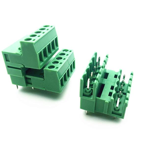 Cheap 5.08mm Pitch Dual Row Jointable PCB Pluggable Screw Terminal Blocks Plug Pin Header for sale