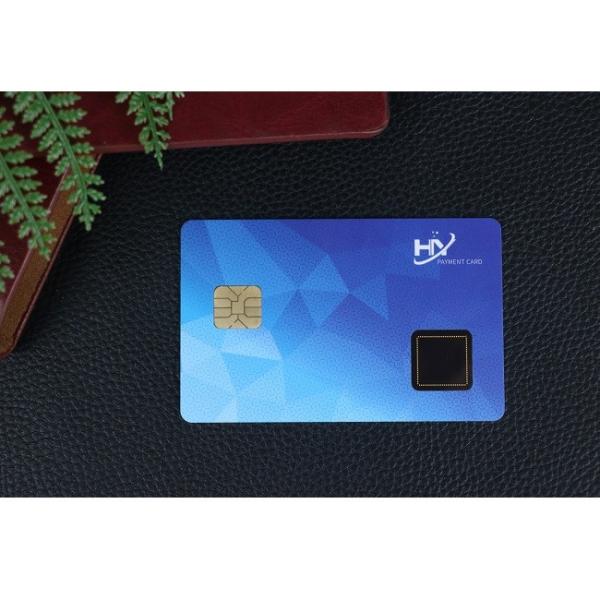 Cheap Contact 7816 Chip Fingerprint Smart Cards IDEX Two Way Authentication for sale