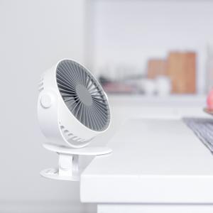 China 2000mAh Battery Portable USB Fan BLDC 360 Degree Table Clip Fan on sale