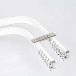Extendable Curtain Tracks for Windows of Different Widths Custom Flatted Track