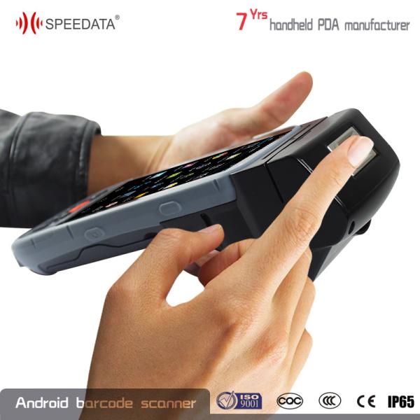 Cheap Bluetooth GPS WIFI Android Fingerprint Scanner , Micro Sd Terminal Printer for sale
