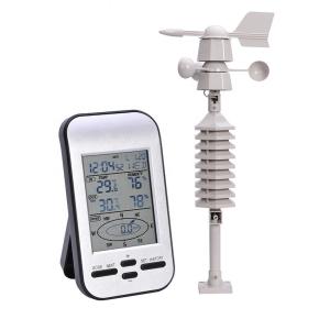 ODM Supported Wireless Weather Station With Temperature Alarm And Wind Speed Sensor