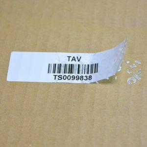 Unique Barcode VOID Security Labels Variable Serial Number Polyester Material