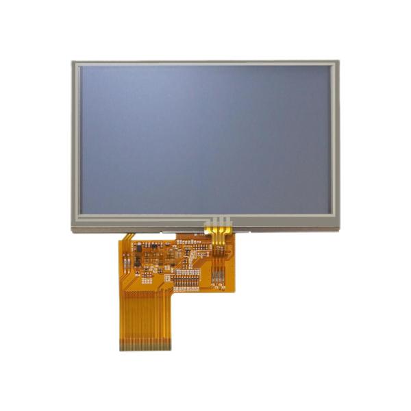 Cheap 4.3 Touch Screen Display 400 Cd/M2 LCD Resistive Touchscreen 40 Pin RGB Interface for sale