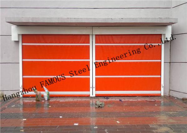 Cheap Automatic High Speed Steel Roller Shutter Door PVC Surface For Logistics Center for sale