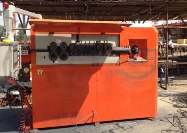 Cheap PLC Control CNC Bar Bending Machine , Building / Bridge Automatic Rebar Stirrup Machine for sale