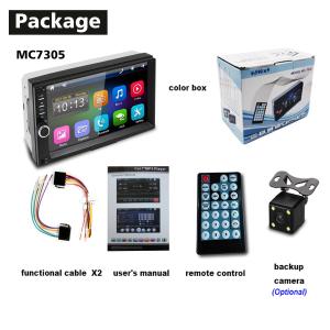 Best 7“ 2 Din Car Stereo With Gps And Backup Camera 5m Remote Range wholesale