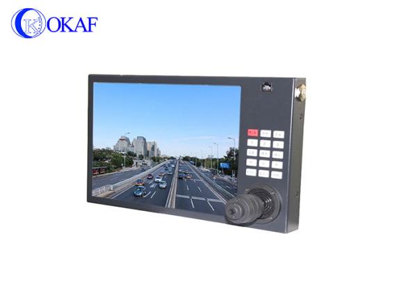 Cheap Joystick PTZ Camera Controller 10" HD LCD Display For Vehicle Mounted Camera for sale