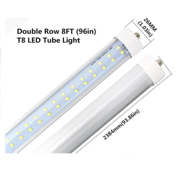 Cheap 40-Watt 8 ft. T8 FA8 Single Pin Type A Plug and Play Linear LED Tube Light Bulb, Daylight for sale