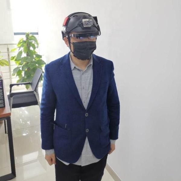 Cheap Unaware And Contactless Rapid Screening Smart Helmet for sale