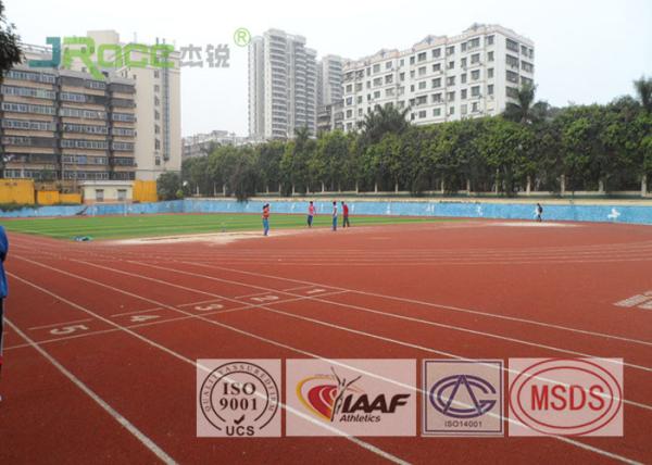 Cheap Professional Synthetic Running Track Surface , Track And Field Track Material for sale
