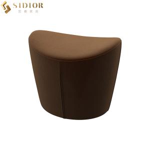 China Space Saving Movable Foot Rest Stool Under Desk PU Leather 52cm Width on sale