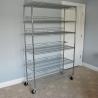 Buy cheap Chrome Plated NSF Wire Shelving Unit Industrial Heavy Duty 6 Layer Storage Wire from wholesalers
