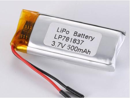Cheap LP781837 3.7V 500MAH 1C Contant Discharge Current Lithium Polymer Battery For Smartphones Pure Cobalt Anode Material Other for sale