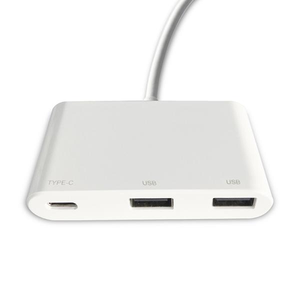 Cheap Portable USB Type C Adapter Hub / 3 in 1 MacBook USB 3.0 To USB C Hub for sale
