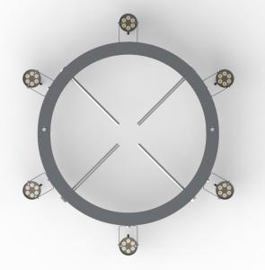 China IK08 Customized LED Light DC24V - DC48V LED Palm Tree Light Ring on sale