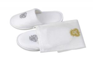 China velour fabric hotel slippers on sale