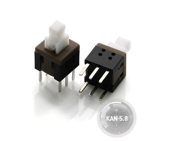 Cheap High quality 6 pin push button switch key switch KAN-5.8 KAN Dip Switc for sale