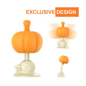Best Eco Inspired Flexible Baby Teething Toys Vegetable Pumpkin Silicone Teether wholesale