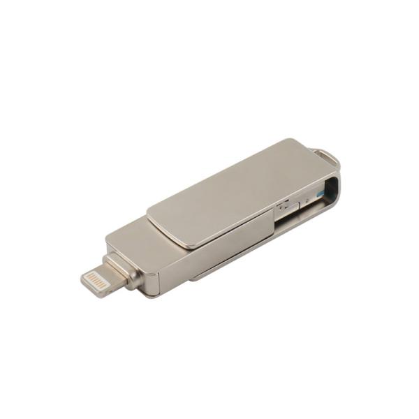 Cheap 3 In One USB Flash Drive With Iphone Type C USB And Adriod Fast Speed for sale