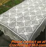 handmade, Crochet Round table clothing - table cover, handmade crochet, blanket,