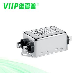 Metal Case AC Line RFI Filter , 1760VDC Single Phase EMI Filter