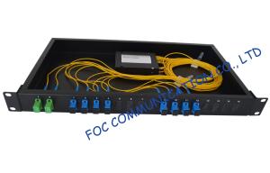 China Rack Mount Fiber plc splitter module For Telecommunications​, SC / UPC Connector on sale