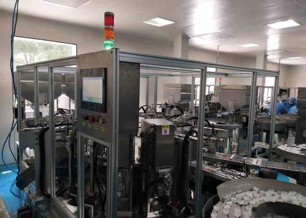 Cheap Eight station single folding cap assembly machine for sale