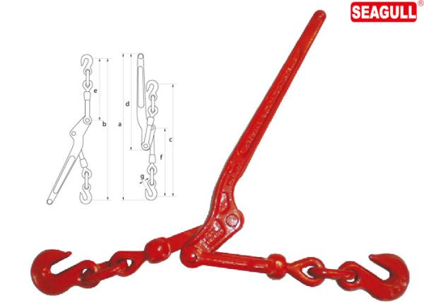 Cheap Drop Forged Lever Type Load Binders 1/2" - 5/8" Chain Size Lifting Chain Hooks for sale