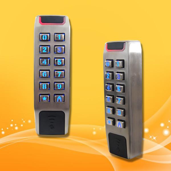 Cheap Slim Type Standalone Proximity Reader , Wiegand 26 Access Control Rfid Reader for sale
