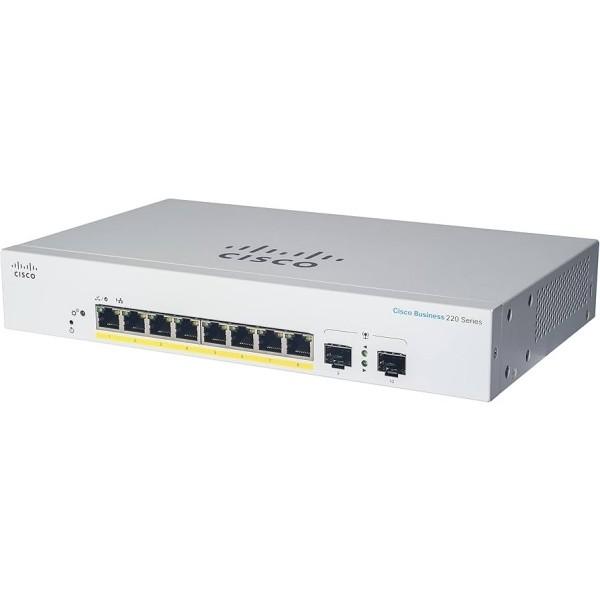 Cheap Compact 8 Port Gigabit Cisco Switch With SFP & Web Management CBS220-8T-E-2G for sale