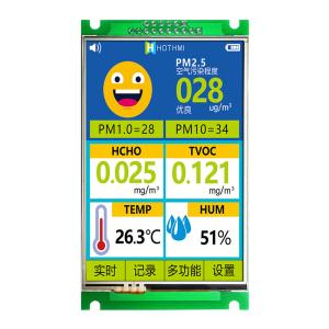 China 3.5 Inch 320X480 LCD Display UART RS232 Resistive Touch 200cd/m2 on sale