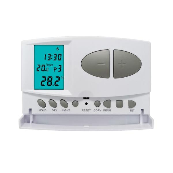 Cheap Riseem Weekly Programmable Manual Override Mode Digital LCD Display Thermostat for sale